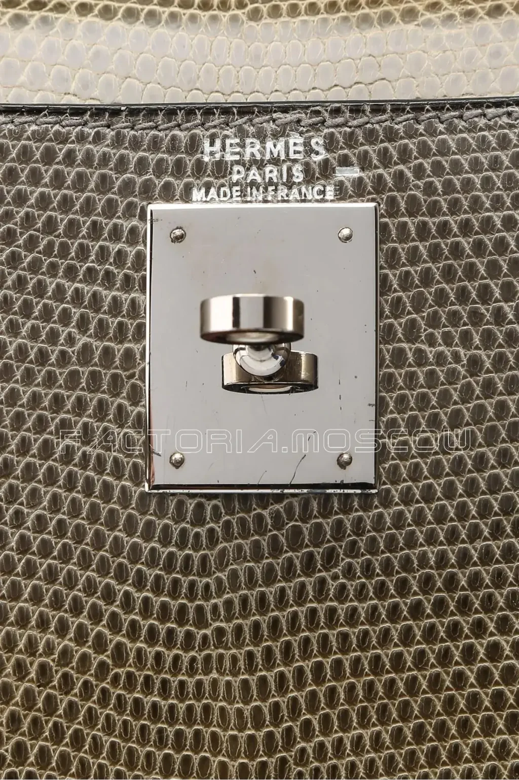 Hermes Kelly 28 Sellier Vert Olive Lizard PHW