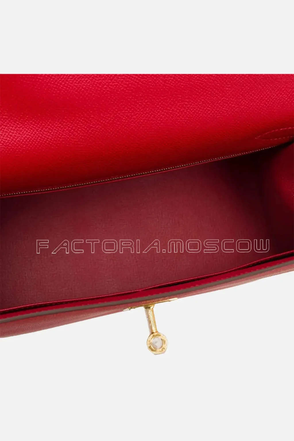 Hermes Sellier Kelly 32 Epsom Colour Rouge Casaque GHW
