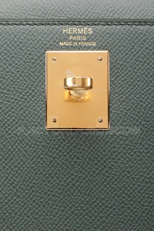 Hermes Kelly 28 Sellier Vert Amande Epsom GHW