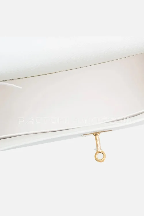 Hermes Kelly Sellier 32 Epsom Colour White GHW