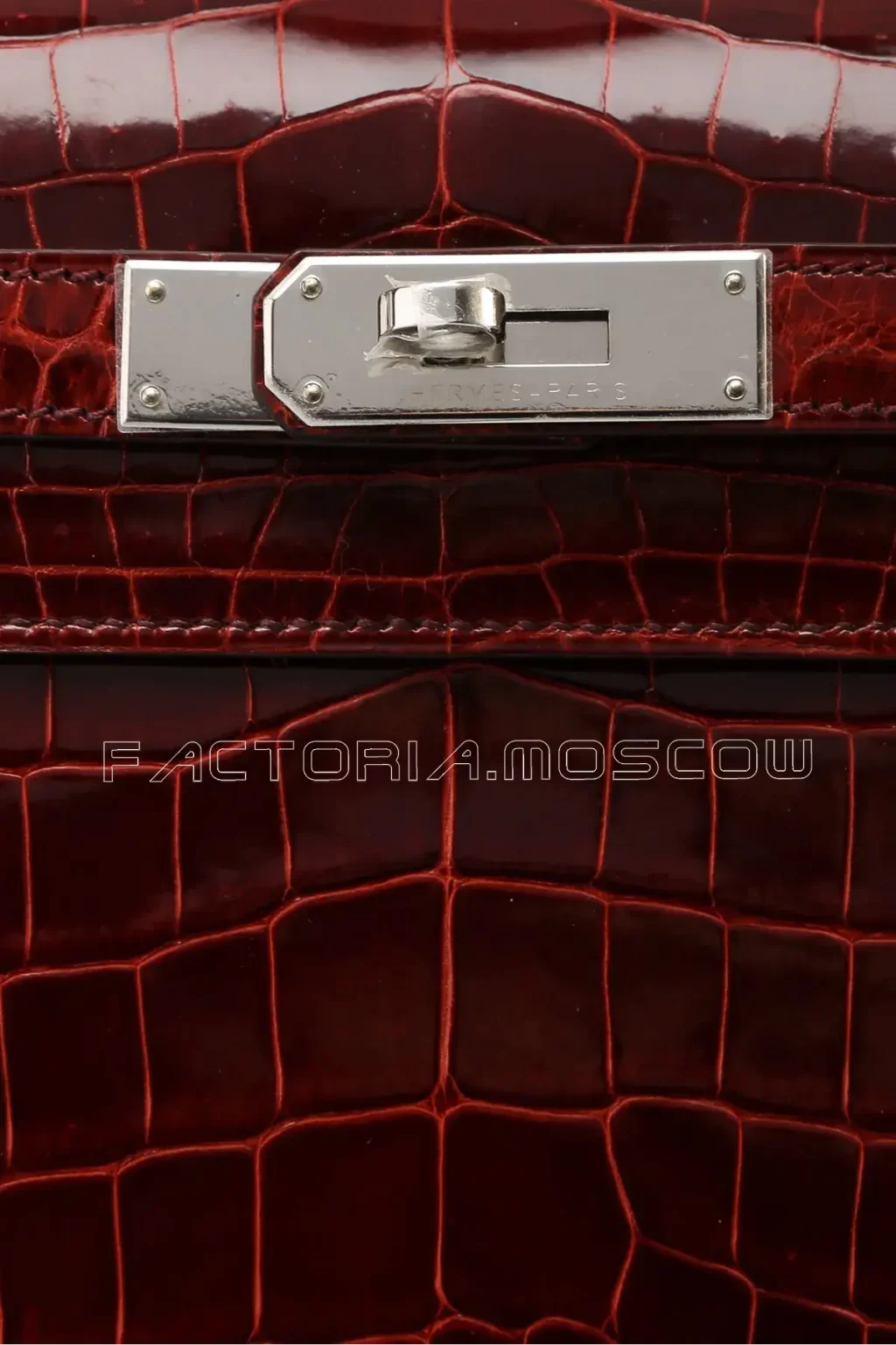 Hermes Kelly 28 Sellier Shiny Bourgogne Niloticus PHW