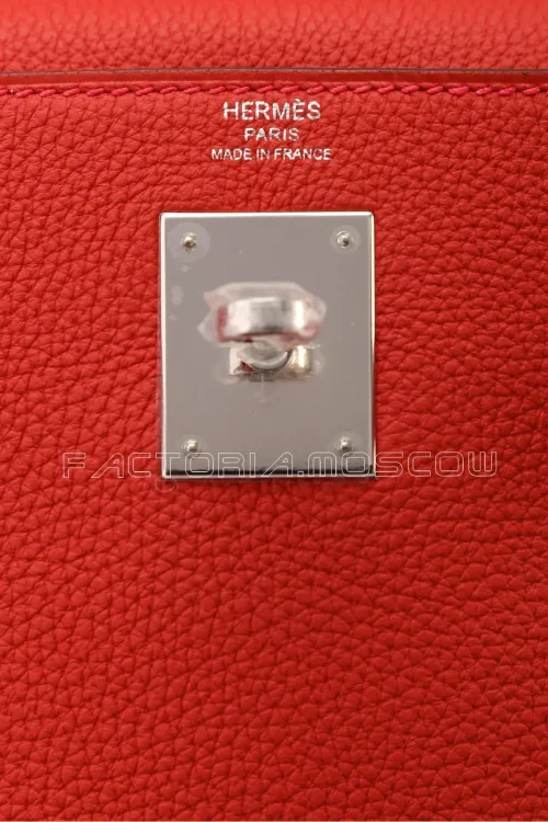 Hermes Kelly 28 Retourne Geranium Togo PHW