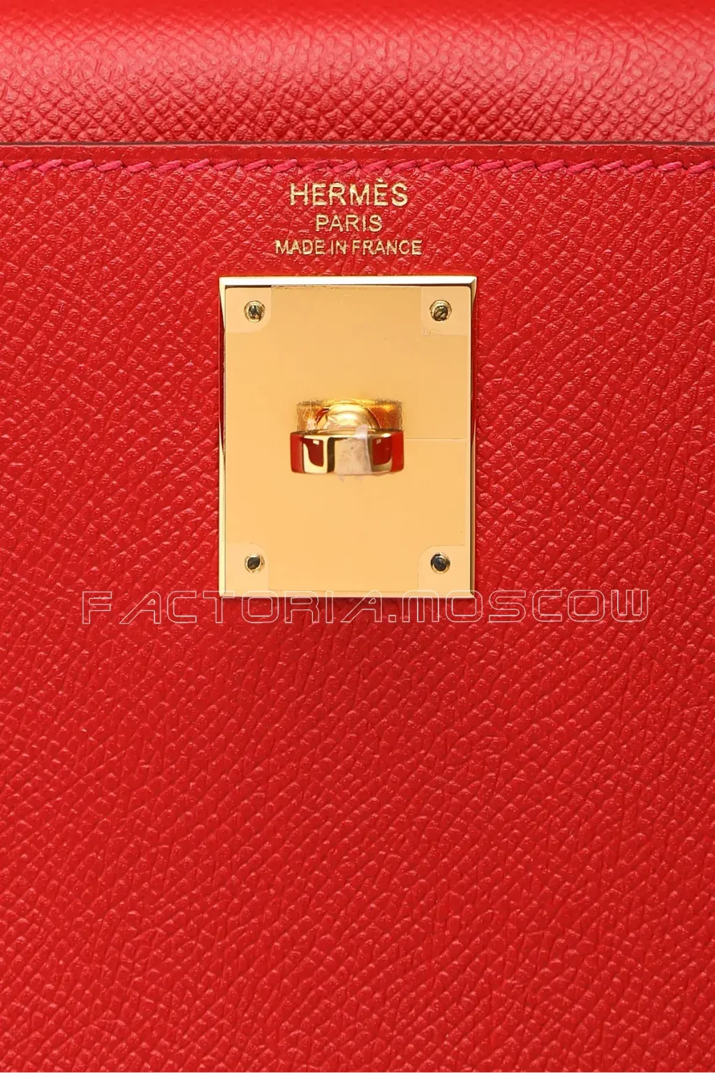Hermes Kelly 28 Sellier Rouge Casaque Epsom GHW