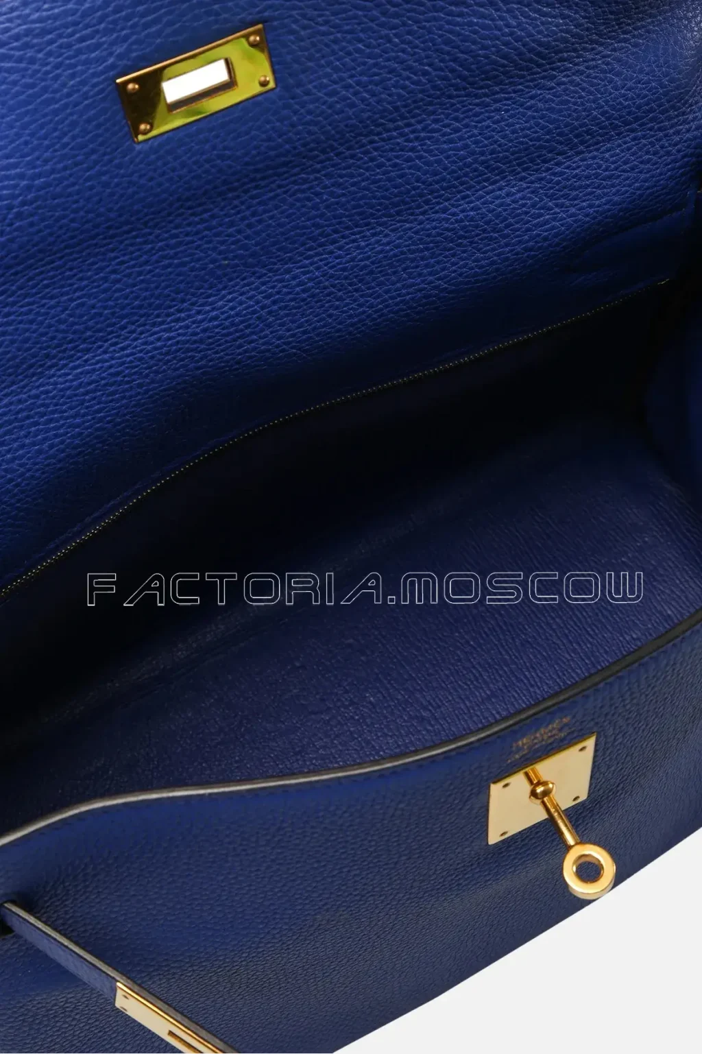 Hermes Kelly Retourne 32 Veau Togo Colour Bleu Electrique GHW