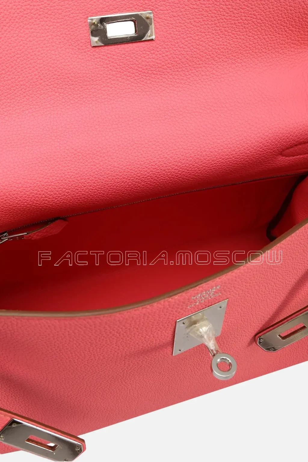 Hermes Kelly Retourne 32 Togo Colour Rose Lipstick PHW