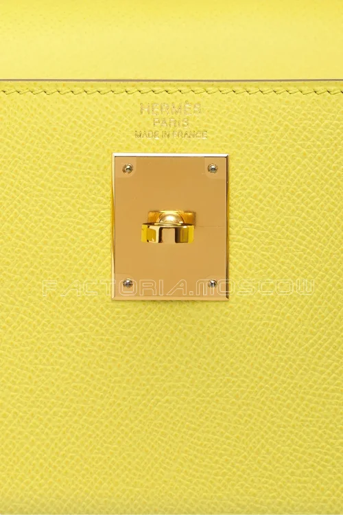 Hermes Kelly Sellier 32 Epsom Colour Soufre GHW