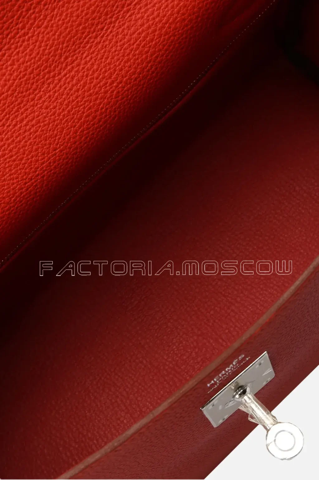 Hermes Kelly Retourne 32 Togo Colour Vermillion Lipstick Red PHW