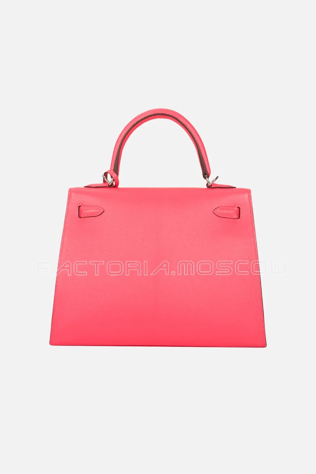 Hermès Kelly Sellier 25 Chèvre Leather Colour Rose Lipstick PHW