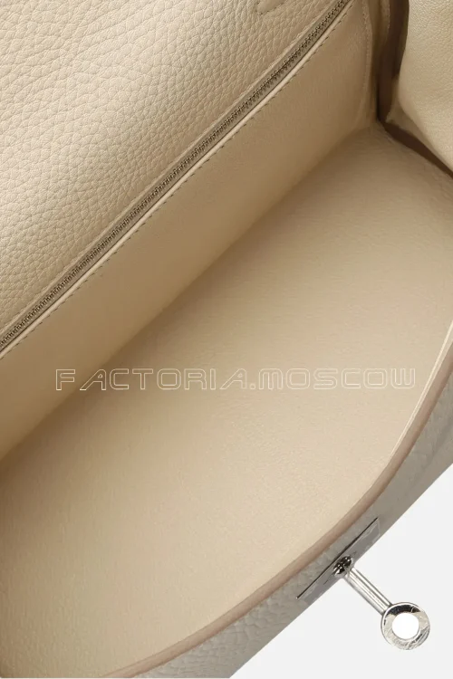Hermes Kelly Retourne 32 Togo Colour Craie PHW