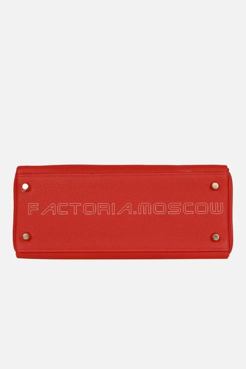 Hermès Kelly Retourne 28 Rouge Casaque Togo GHW