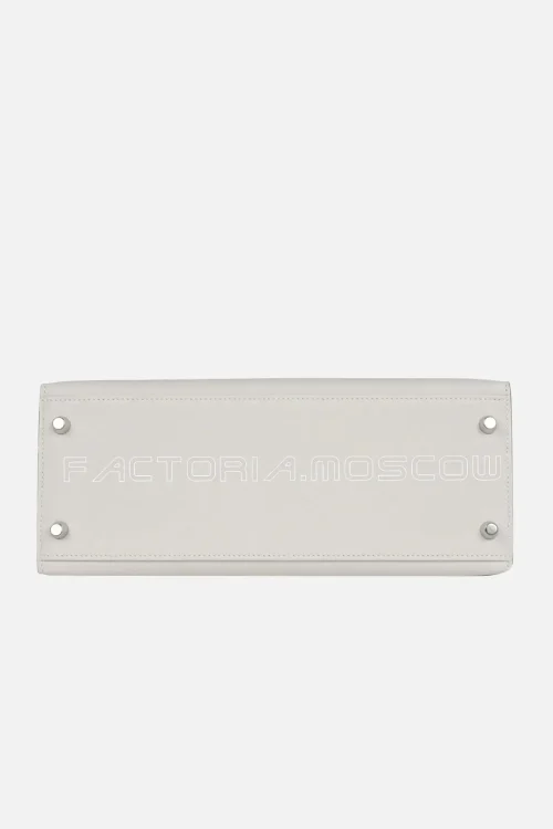 Hermès Kelly Sellier 28 Gris Pale Epsom PHW