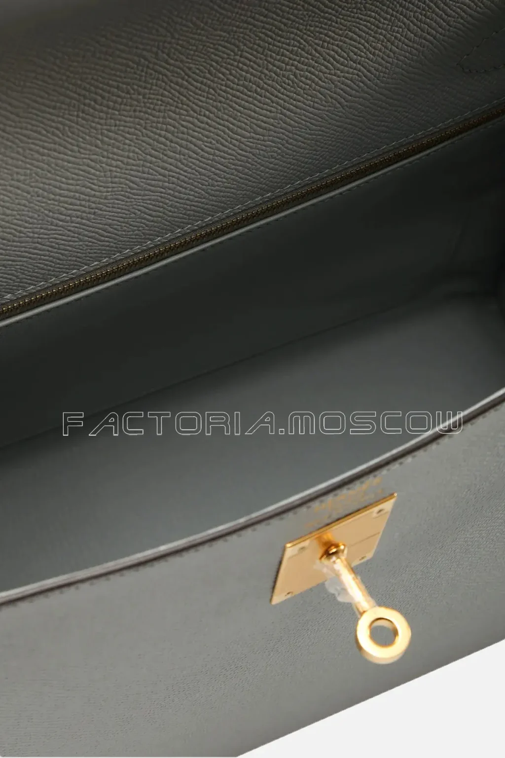 Hermes Kelly Sellier 32 Epsom Colour Bleu Glacier GHW
