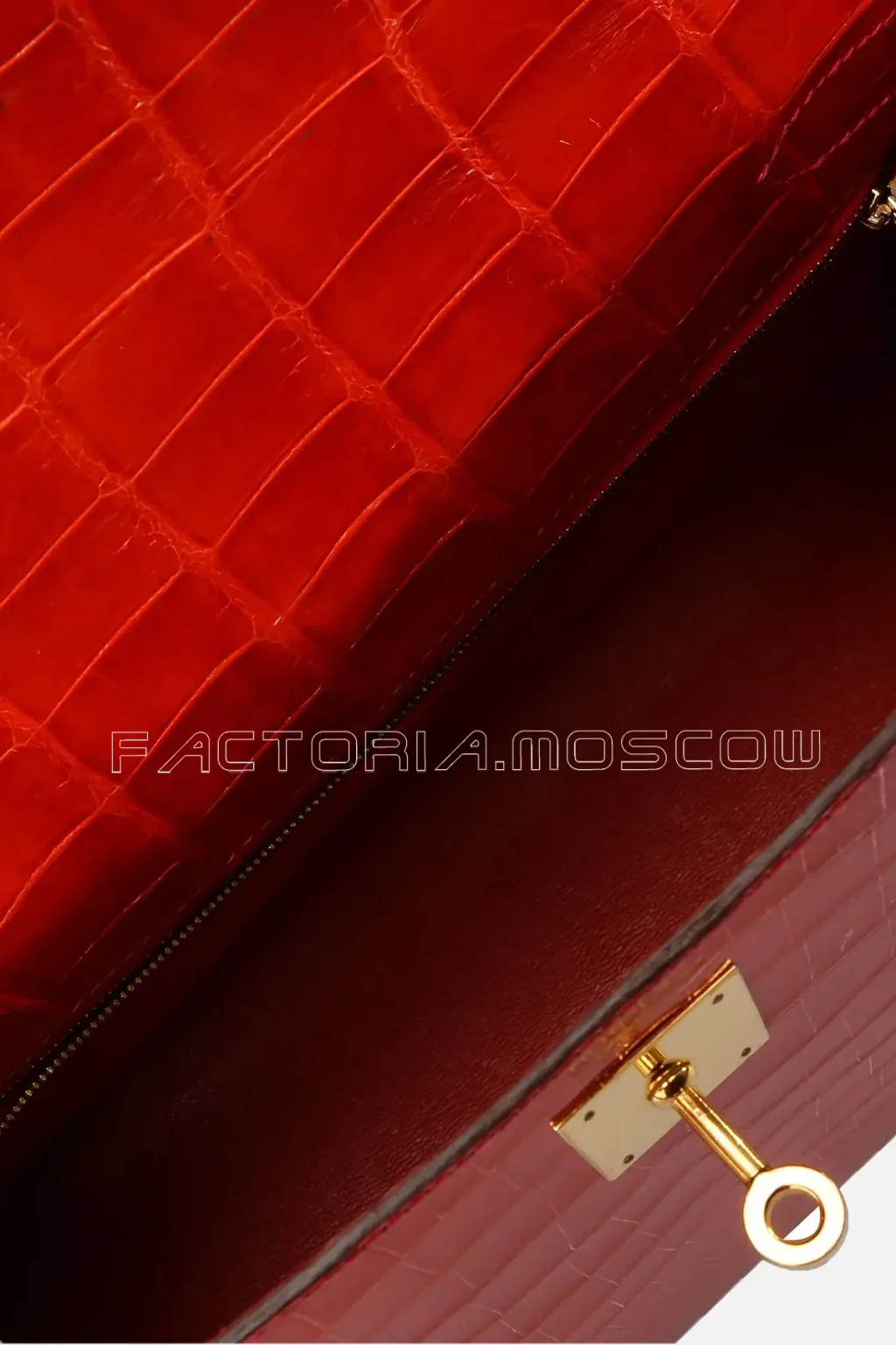 Hermes Kelly Sellier 32 Shiny Niloticus Colour Geranium GHW