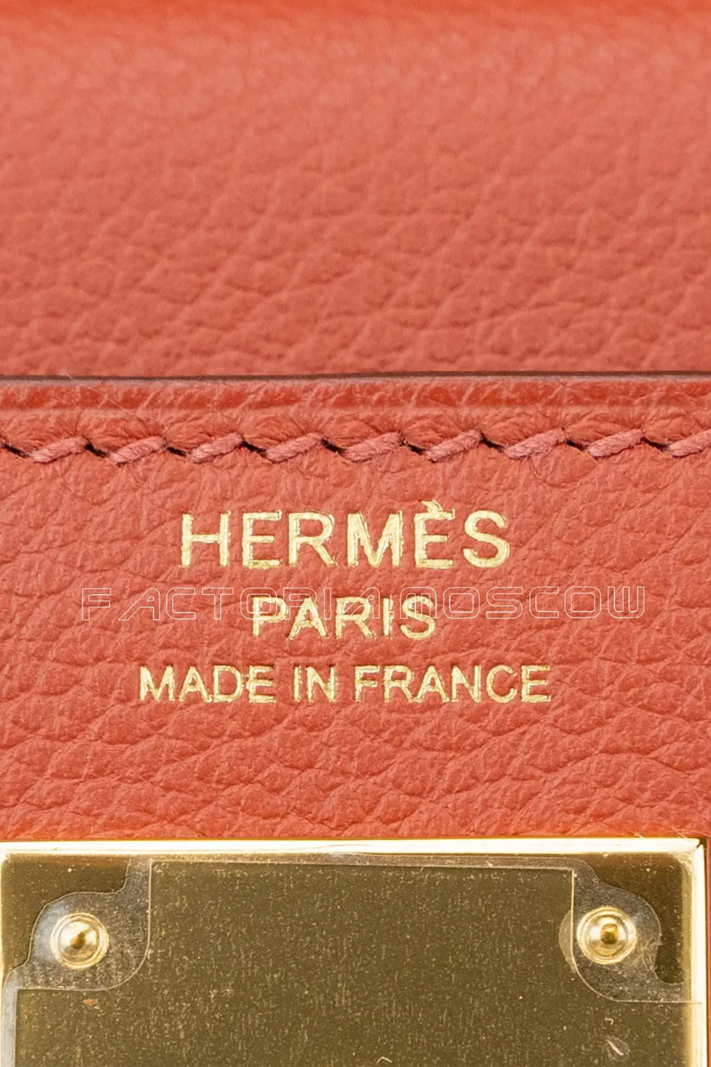 Hermès Kelly Retourne 28 Evercolor Brique GHW
