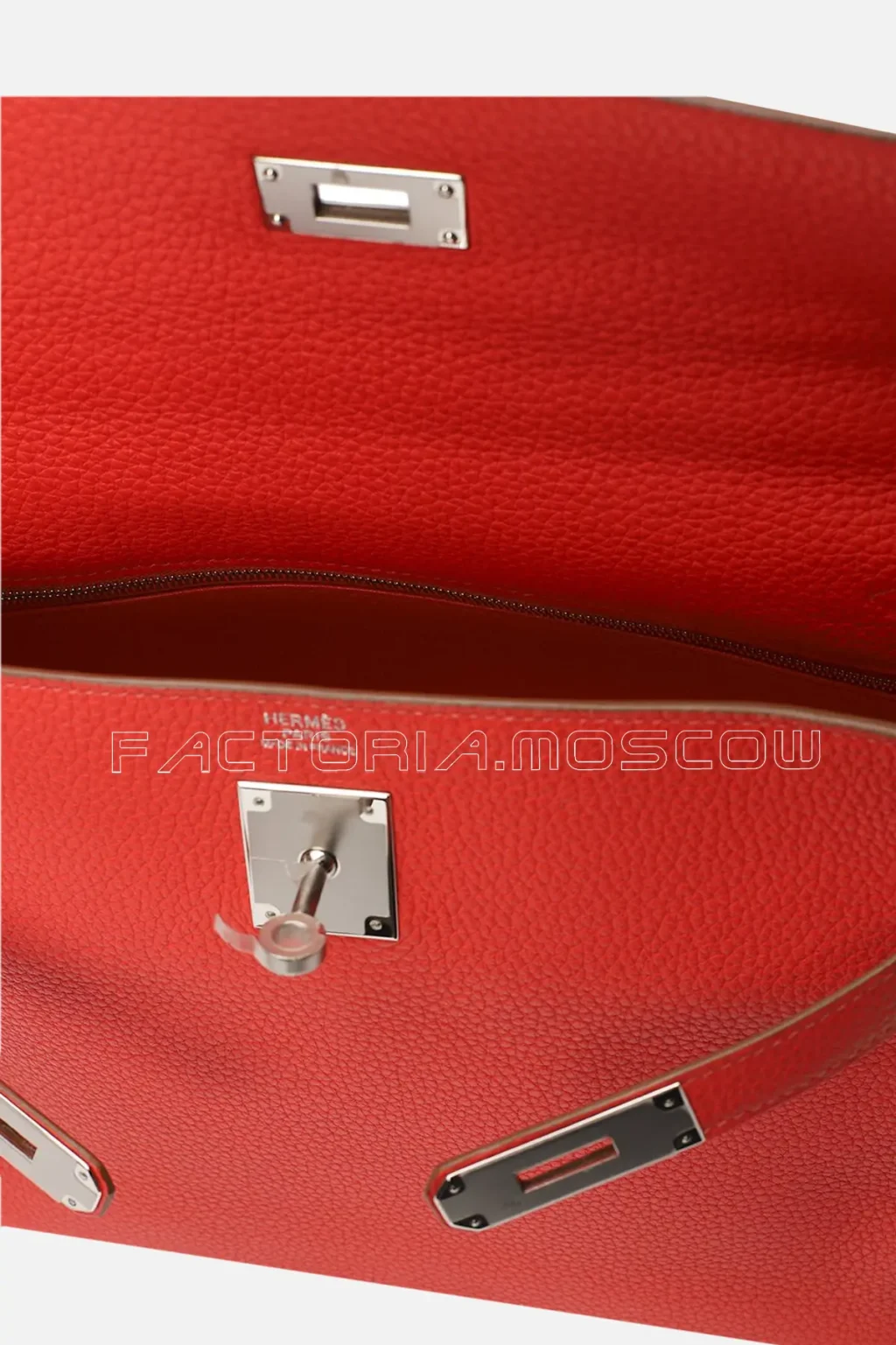 Hermes Kelly Retourne 32 Togo Colour Rouge Vif PHW
