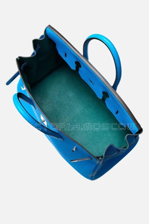 Hermès Limited Edition Birkin 35 Togo Colour Bleu Zanzibar And Malachite PHW