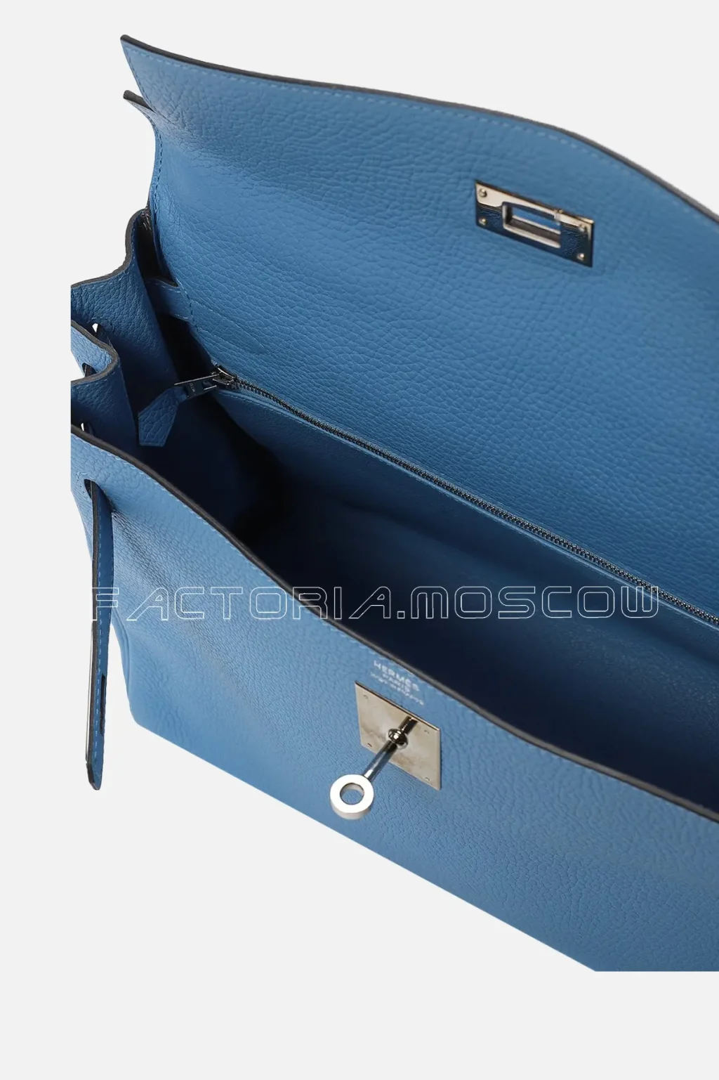 Hermès Kelly Retourne 32 Togo Colour Blue Celeste PHW