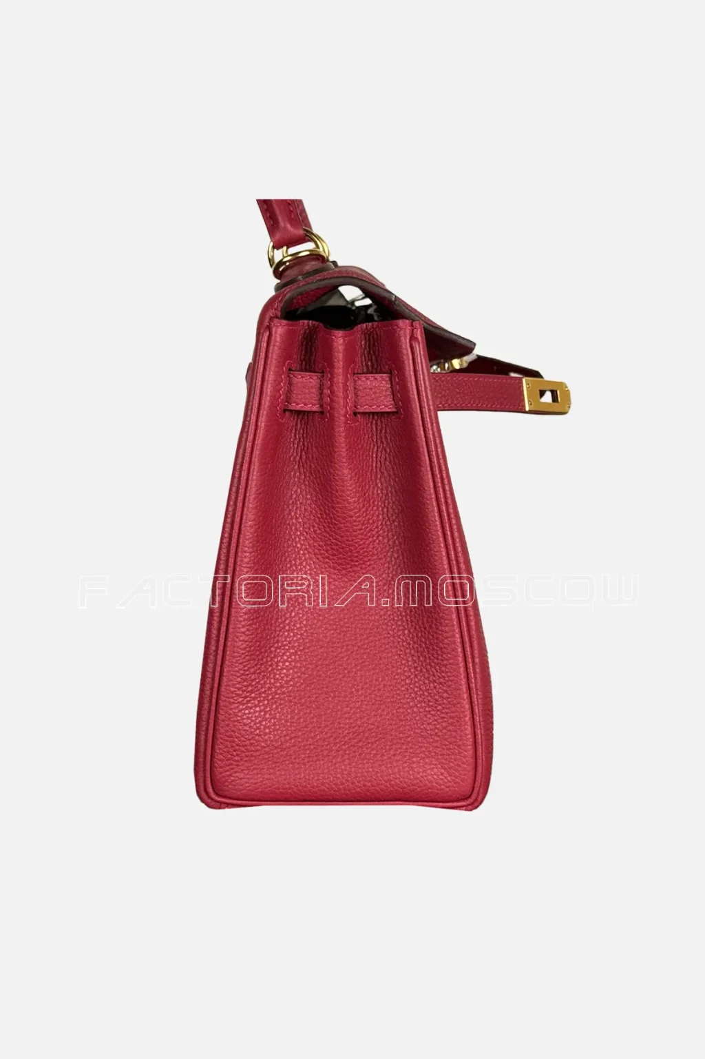 Hermes Kelly Retourne 25 Togo Colour Rouge Grenade GHW