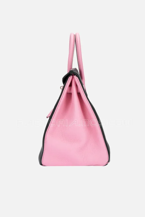 Hermès HSS Birkin 35 Togo Colour Black And 5P Bubblegum Pink PHW