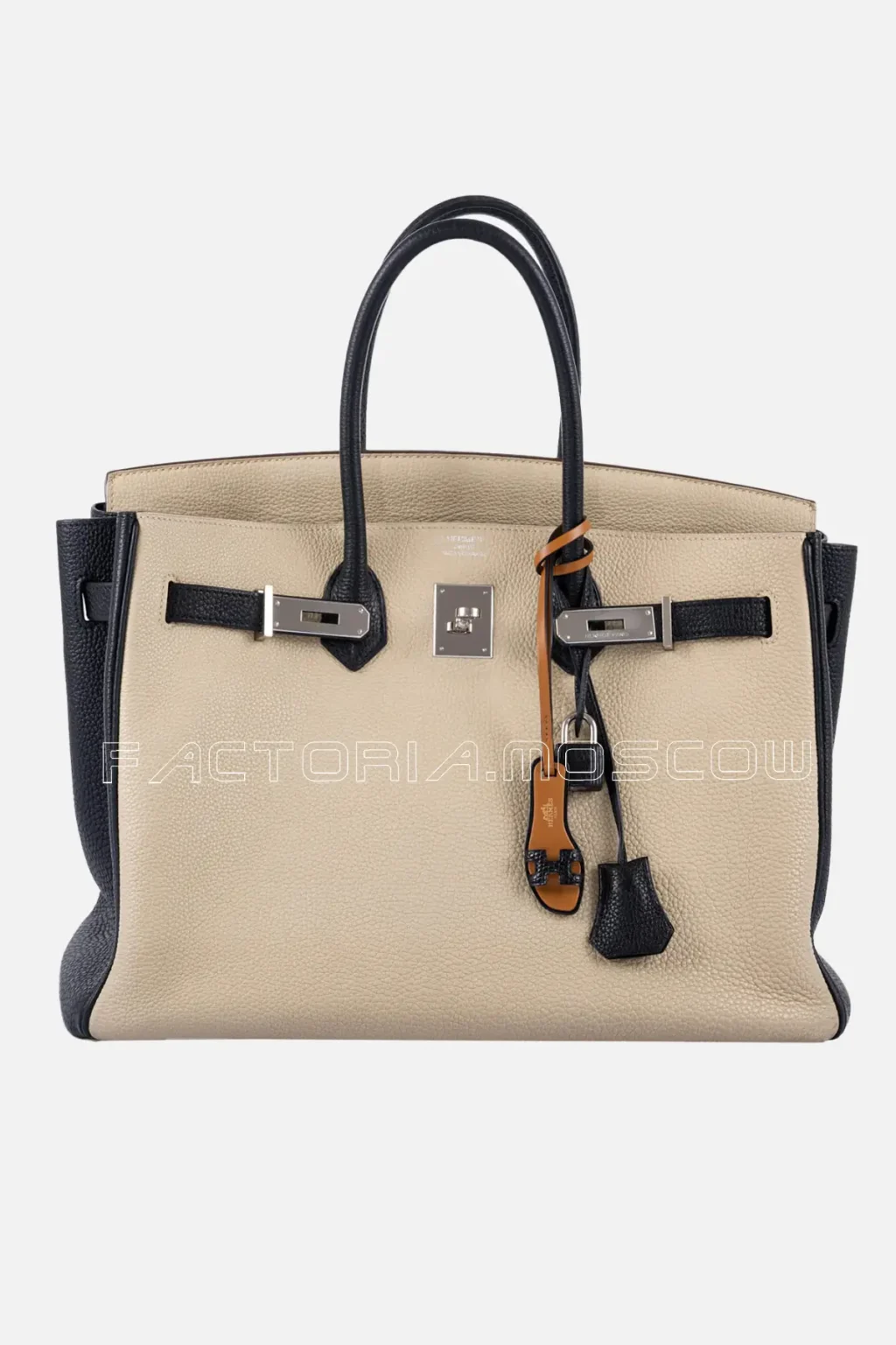 Hermes HSS Birkin 35 Togo Colour Black & Parchemin PHW