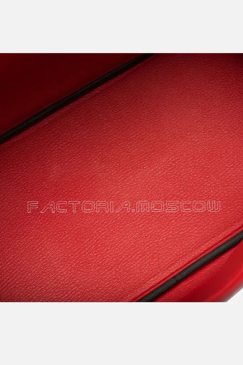 Hermes HSS Birkin 35 Togo Bi-Color Black And Vermillion Brushed PHW