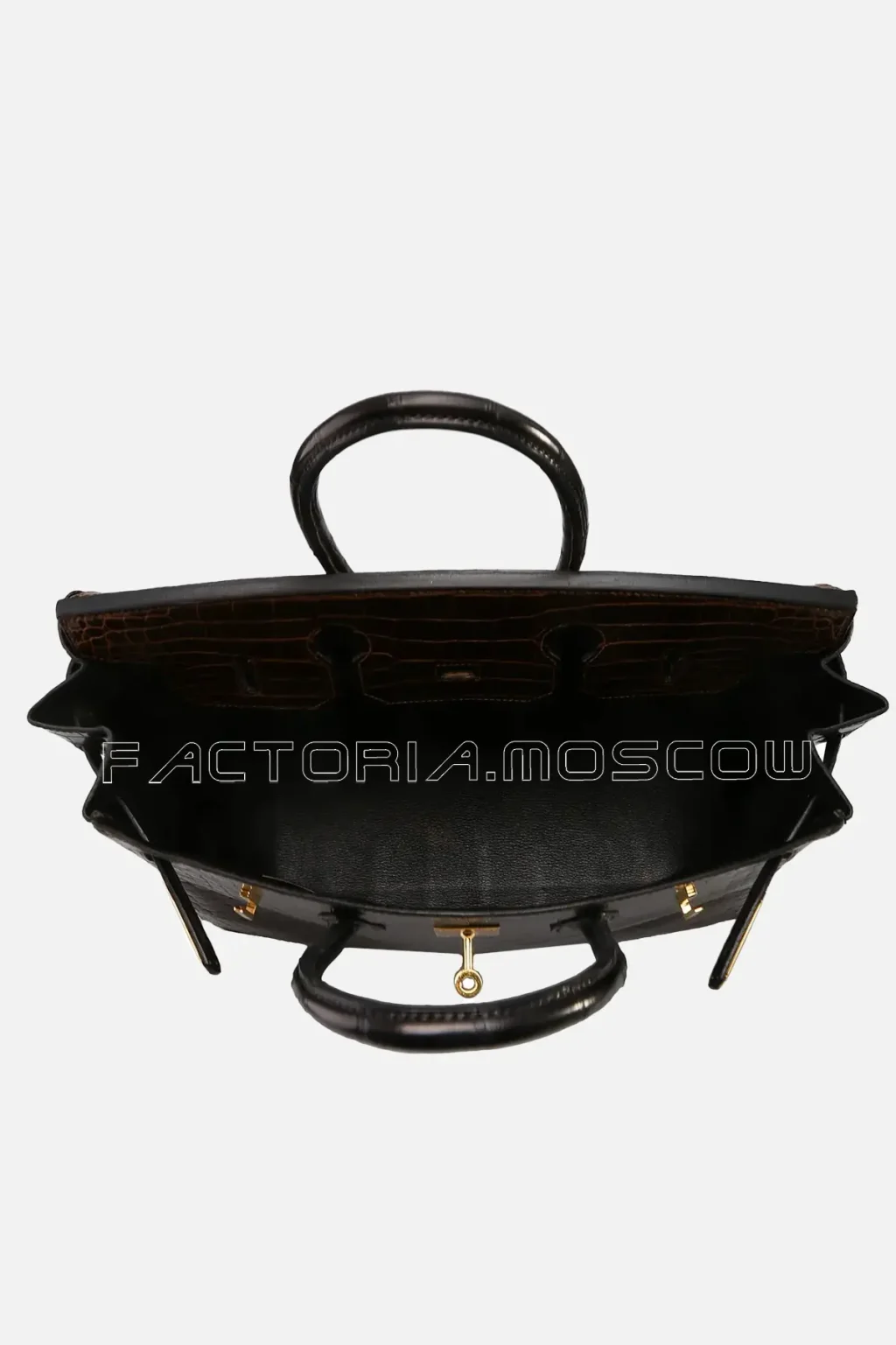 Hermes HSS Birkin 35 Shiny Porosus Tri-Colour Havane/Black/Miel GHW