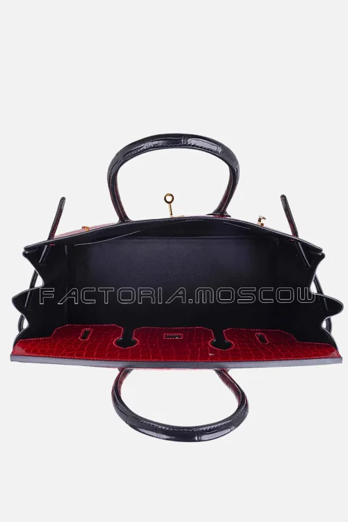 Hermes HSS Birkin 35 Porosus Crocodile Colour Braise/Black GHW
