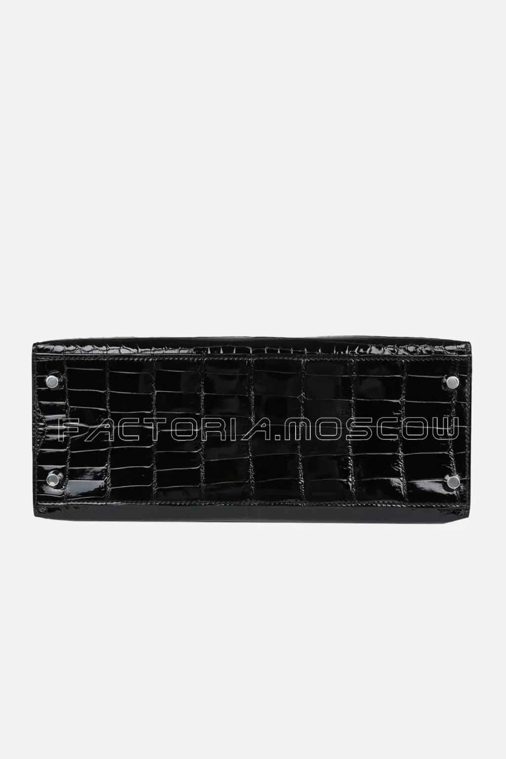 Hermès Kelly Sellier 28 Black Shiny Niloticus Crocodile PHW