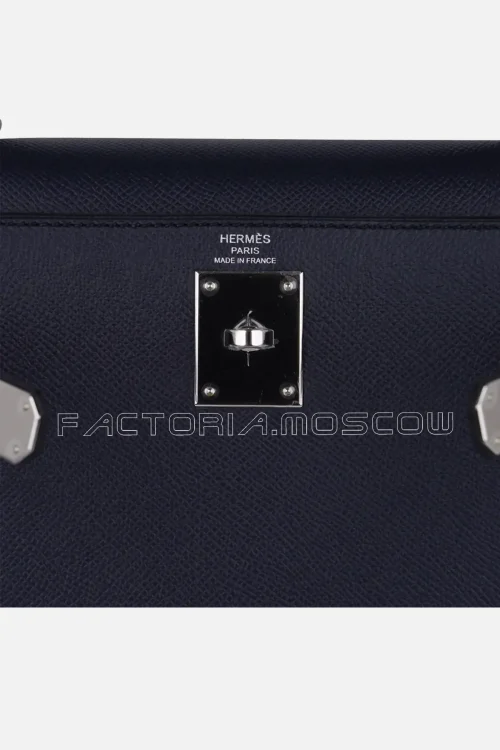 Hermes Kelly 28 Bag Blue Indigo Sellier Epsom PHW