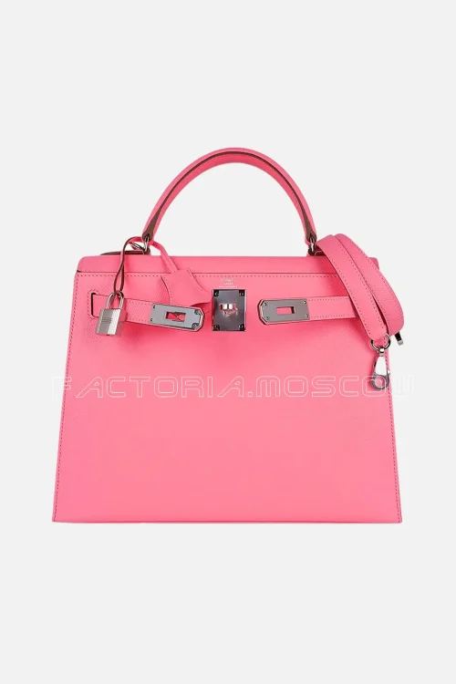 Hermes Kelly 28 Sellier Rose Confetti PHW Epsom Bag