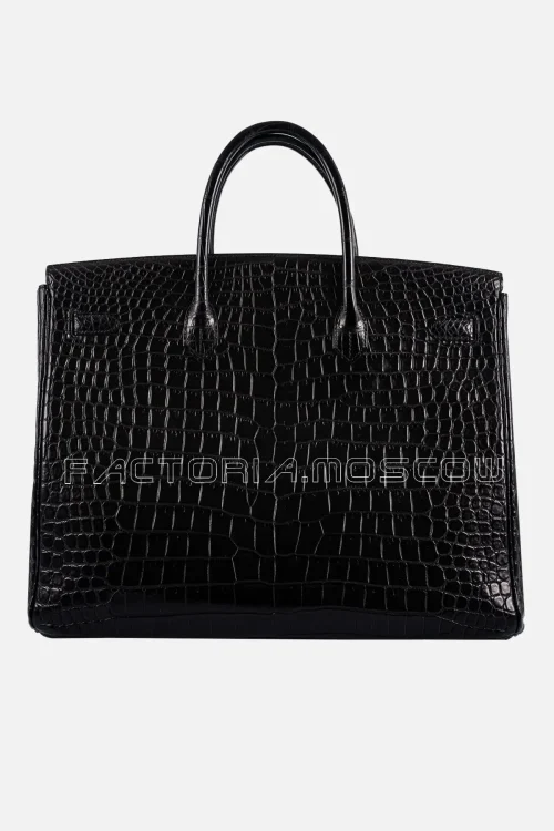Hermès Birkin 40 Matte Porosus Crocodile Colour Black PHW