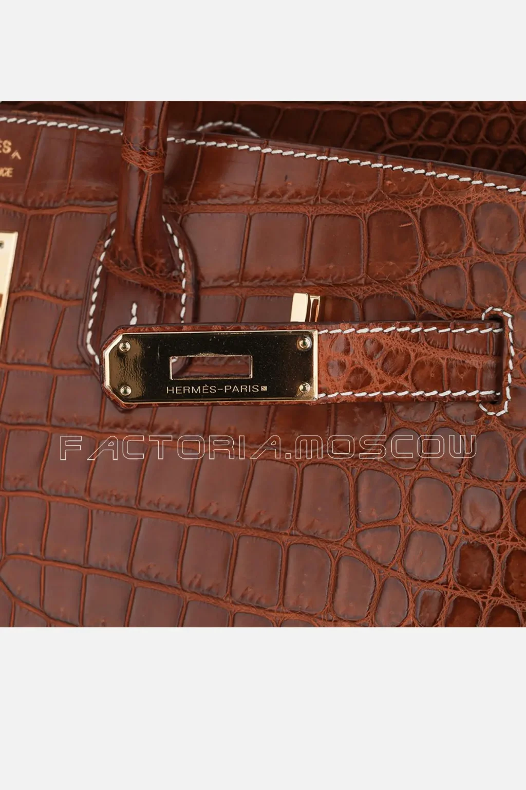 Hermes Birkin 35 Matte Porosus Crocodile Bag Colour Fauve GHW