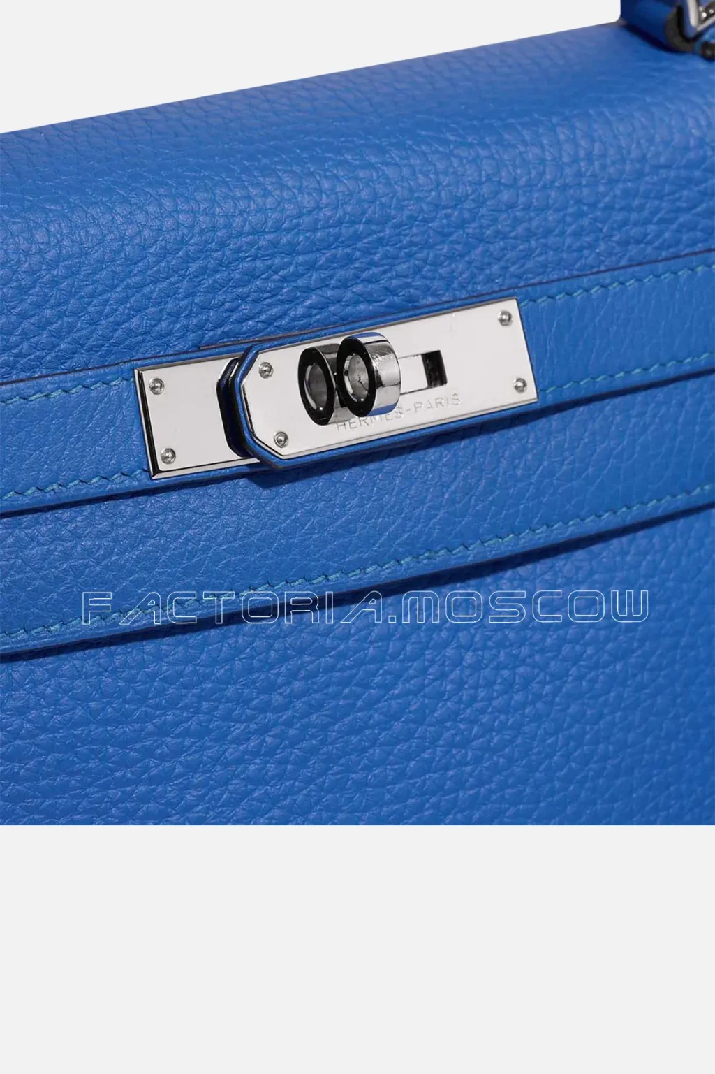 Hermès Kelly Retourne 28 Togo Bleu Mykonos PHW