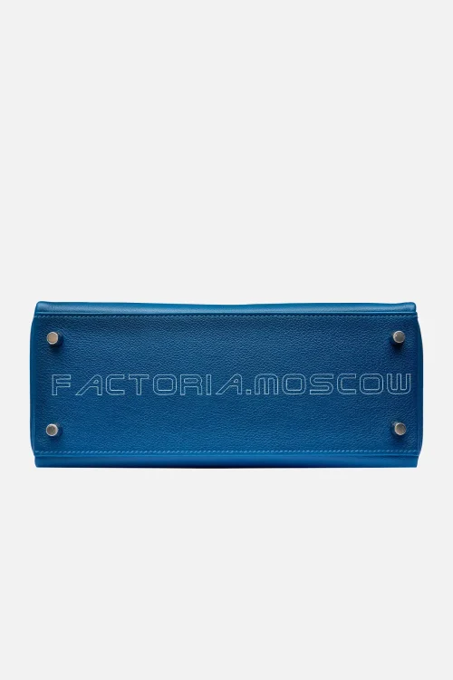 Hermès Kelly Retourne 28 Deep Blue Evercolor And Vert Bosphore PHW