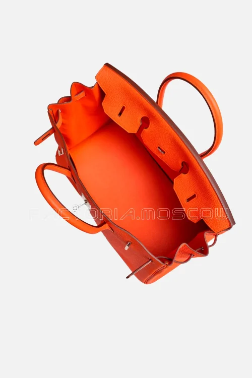 Hermès Birkin 35 Clemence Colour Orange Poppy PHW