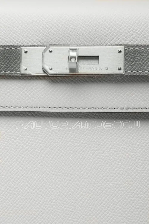Hermes Kelly Sellier 28 Special Оrder HSS Epsom Craie/Gris Mouette PHW