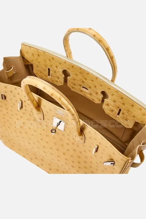 Hermès Birkin 35 Ostrich Colour Parchemin PHW