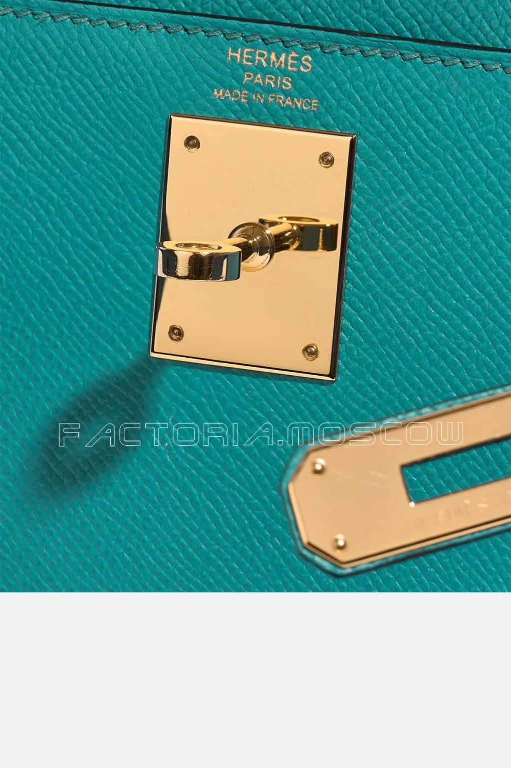 Hermès Kelly Sellier 28 Epsom Blue Paon GHW
