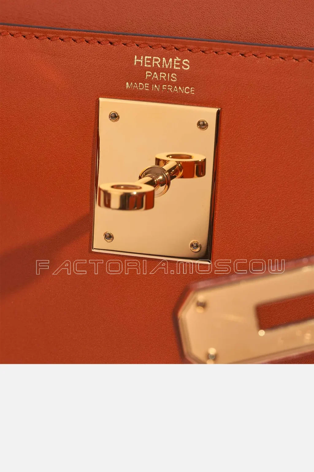 Hermès Kelly Sellier 28 Tadelakt Colour Terre Battue GHW