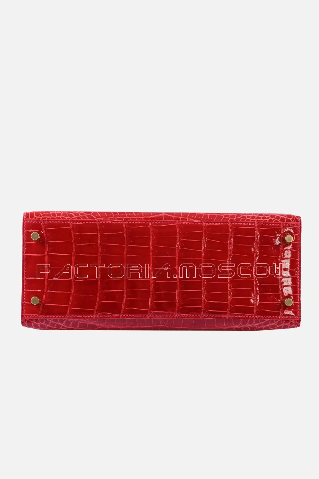Hermes Kelly Sellier 28 Shiny Braise Porosus Crocodile GHW