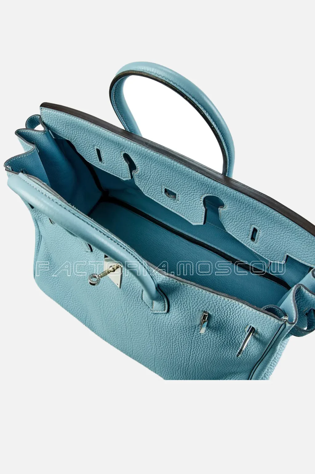 Hermès Birkin 35 Clemence Colour Bleu Lin PHW