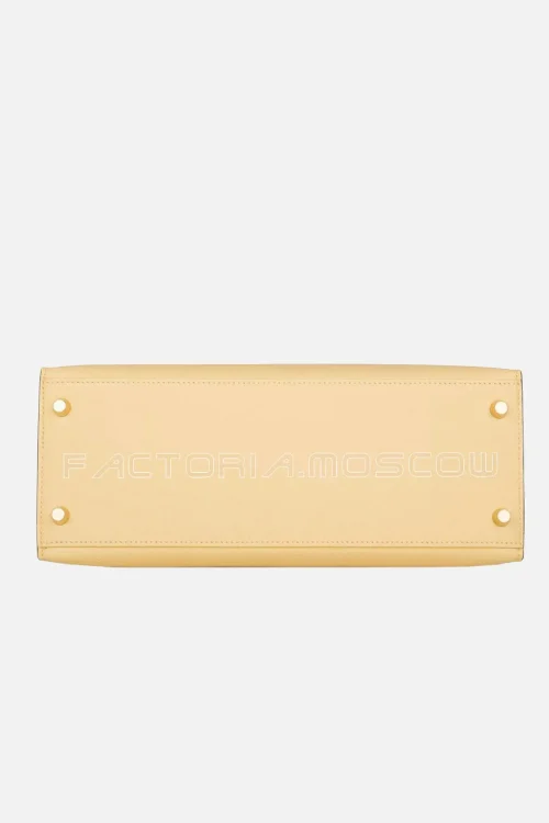 Hermès Kelly Sellier 28 Jaune Poussin Epsom GHW