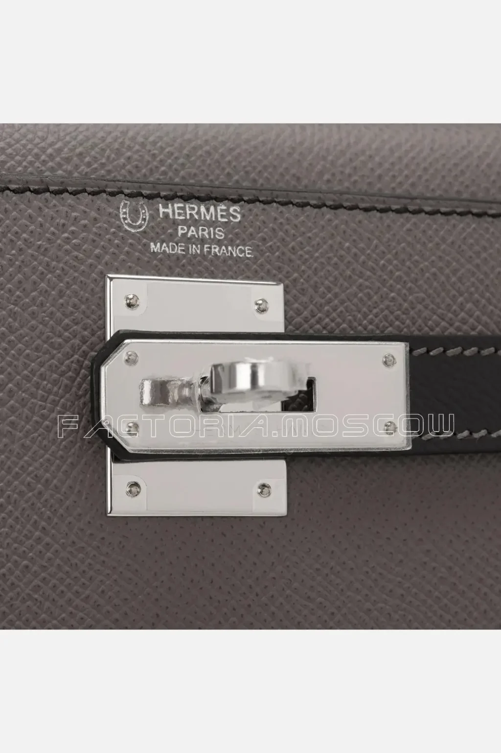 Hermes HSS Kelly Sellier 28 Bi-Color Etain And Black Epsom PHW