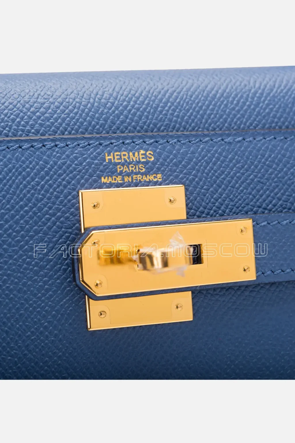 Hermes Kelly Sellier 28 Blue Brighton Epsom GHW