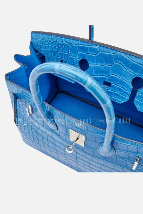 Hermès Birkin 35 Matte Niloticus Crocodile Colour Mykonos PHW