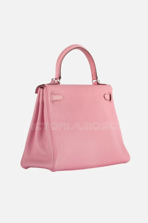 Hermès Kelly Retourne 28 Togo Leather Colour Bubblegum PHW