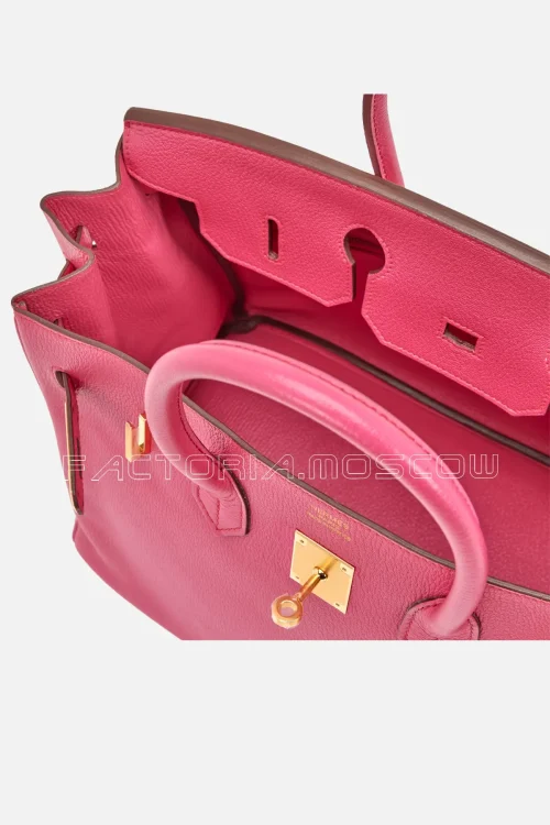 Hermès Birkin 35 Chèvre Mysore Colour Rose Shocking GHW