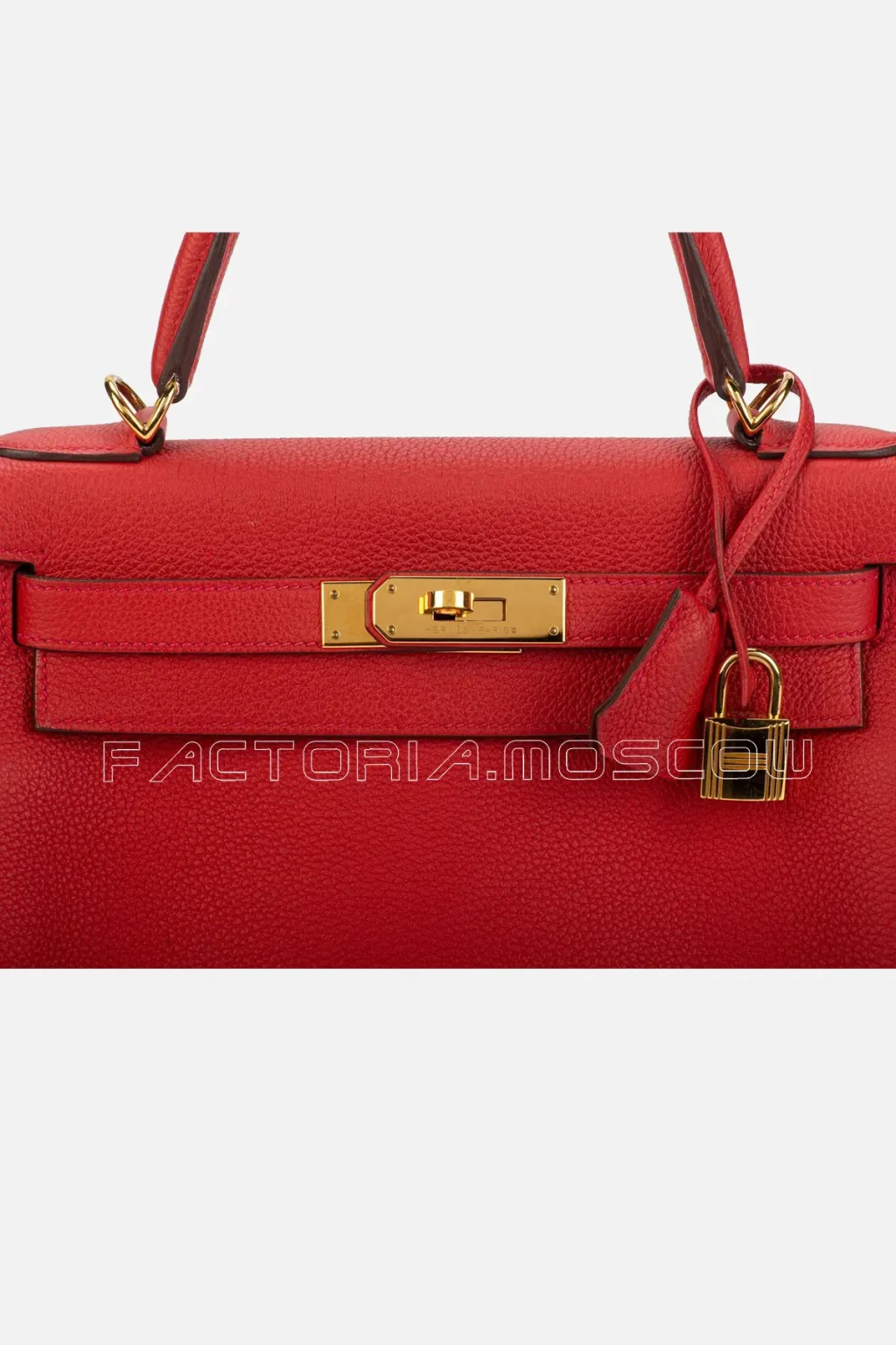 Hermès Kelly Retourne 28 Togo Colour Geranium GHW