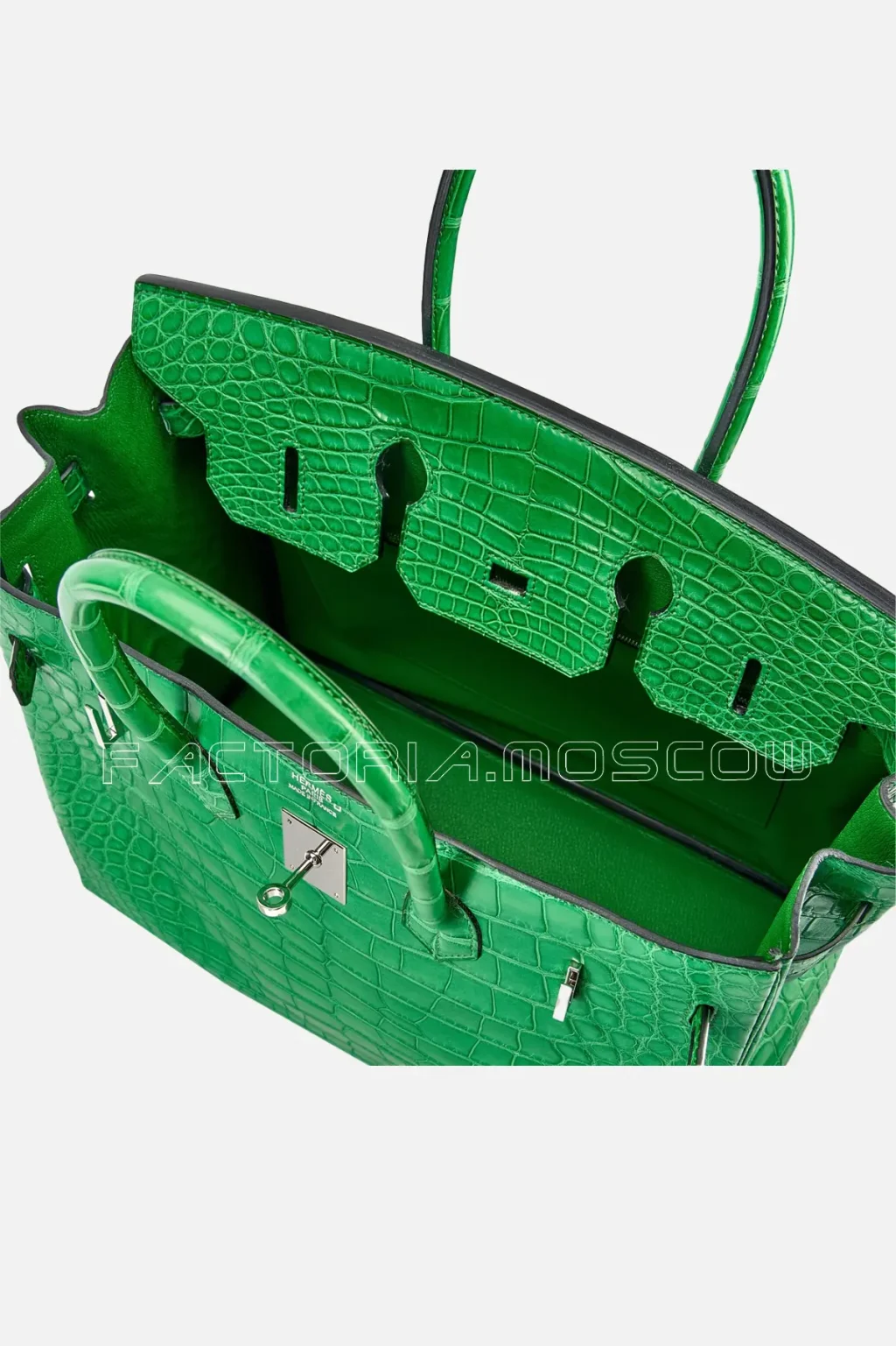 Hermès Birkin 35 Matte Alligator Colour Vert Cactus PHW