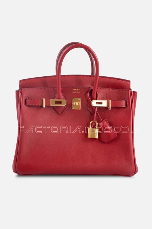 Hermès Birkin 25 Rouge Pivoine Swift GHW
